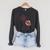 Fig 1 Figs Fruit Scientific Drawing Textbook Graphic Raglan Sleeve Sweatshirt Dark Grey Heather