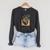 Floral Anatomical Heart Dark Academia Vintage Gothic Book Raglan Sleeve Sweatshirt Dark Grey Heather