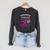 Weekend Forecast Reading With a Chance Of Wine Book Humor Raglan Sleeve Sweatshirt Dark Grey Heather