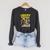 FUNNY Creepy Neighbor Comics Parody Horror Comic Book Raglan Sleeve Sweatshirt Dark Grey Heather