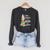Garden Gnome Easily Distracted By Books Gnomes Raglan Sleeve Sweatshirt Dark Grey Heather