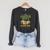 The Garden Is My Reading Nook Books Garden Raglan Sleeve Sweatshirt Dark Grey Heather