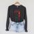 A Girl Of The Limberlost Gene Stratton-Porter Book Cover Raglan Sleeve Sweatshirt Dark Grey Heather