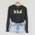 Gnomes Reading Books Teacher Easter Day Eggs Book Lovers Raglan Sleeve Sweatshirt Dark Grey Heather
