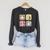 Goose Teacher Back To School Goose Books Student Cute Raglan Sleeve Sweatshirt Dark Grey Heather