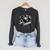Goth Mystical Gothic Book Raglan Sleeve Sweatshirt Dark Grey Heather