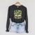 Groovy It's Good Luck To Read St Patrick's Day Book Lucky Raglan Sleeve Sweatshirt Dark Grey Heather