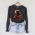 Halloween Cat Reading Books Spooky Cat Reader Teachers For Men Women Kids Raglan Sleeve Sweatshirt Dark Grey Heather