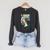Halloween Horror Vintage Ghost Grim Reaper Comic Book Retro Raglan Sleeve Sweatshirt Dark Grey Heather