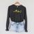 Heartbeat Avocado Reading Book Raglan Sleeve Sweatshirt Dark Grey Heather