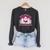 Hot Ghouls Read Thriller Spooky Book Club Reading Lovers Raglan Sleeve Sweatshirt Dark Grey Heather
