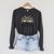 It's Too Nonfictiony Outside Floral Books Raglan Sleeve Sweatshirt Dark Grey Heather