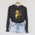 Just One More Chapter Cute Giraffe Book Reading Nerd Raglan Sleeve Sweatshirt Dark Grey Heather