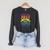 JUST ONE MORE CHAPTER Fun Reading Book Lover Raglan Sleeve Sweatshirt Dark Grey Heather