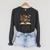 Just One More Chapter Open Book Flowers Raglan Sleeve Sweatshirt Dark Grey Heather