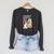 I Just Want To Read Books And Pet My Calico Kitty Cat Raglan Sleeve Sweatshirt Dark Grey Heather