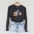 Kawaii Cat Book Ends Library Decor Librarian Raglan Sleeve Sweatshirt Dark Grey Heather