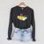 Kawaii Cat Women's Cat Books Flowers Raglan Sleeve Sweatshirt Dark Grey Heather