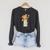 Kawaii Octopus Bookworm Fun Reading Tee For Book Lovers Premium Tri-Blend Raglan Sleeve Sweatshirt Dark Grey Heather