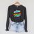 Kids Boys Brooks Comic Book Superhero Name Raglan Sleeve Sweatshirt Dark Grey Heather