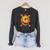 Letter G Initial Comic Book Vintage Matching Family Fun Raglan Sleeve Sweatshirt Dark Grey Heather