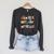 Library Cats Kittens Reader Book Lovers Pet Shelf Raglan Sleeve Sweatshirt Dark Grey Heather