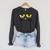 Library Teacher Reading Day Book Character Costume Blue Cat Raglan Sleeve Sweatshirt Dark Grey Heather