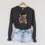 Lilo And Stitch 626 Outerspace Alien Comic Book Page Raglan Sleeve Sweatshirt Dark Grey Heather