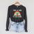 Take A Look Its In A Book Rainbow Reading Bookworm Book Raglan Sleeve Sweatshirt Dark Grey Heather
