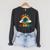 Take a Look It's In a Book Rainbow Reading Raglan Sleeve Sweatshirt Dark Grey Heather