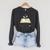 Lost In Stories Aesthetic Book And Growing Plant Tee Raglan Sleeve Sweatshirt Dark Grey Heather