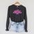 I Love Hockey Romance Book Hockey Lover Bookish Quote Raglan Sleeve Sweatshirt Dark Grey Heather