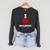 I Love Reading Books Reading Raglan Sleeve Sweatshirt Dark Grey Heather