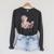 Marie Antoinette Reading A Book Raglan Sleeve Sweatshirt Dark Grey Heather
