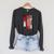 Marvel Dead Man Logan Comic Book Cover Raglan Sleeve Sweatshirt Dark Grey Heather