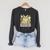 Matcha Drinking Maine Coon Cat Reading Books Aesthetic Raglan Sleeve Sweatshirt Dark Grey Heather