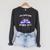 A New Chapter Begins Retired 2025 Floral Book Retirement Raglan Sleeve Sweatshirt Dark Grey Heather