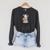 Opossum Book Lover Meme Kawaii Sarcastic Humor Women Raglan Sleeve Sweatshirt Dark Grey Heather