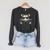 Opossum Reading Book Sunglasses Vintage Trash Panda Raglan Sleeve Sweatshirt Dark Grey Heather