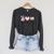 Peace Love Books Pastel Reading Heart Art For Book Lovers Raglan Sleeve Sweatshirt Dark Grey Heather