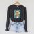 Please CHEW Quieter Comic Book Pop Art Misophonia Raglan Sleeve Sweatshirt Dark Grey Heather