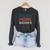 Read More Books Retro Font Book Lover Reading Quote Comfort Colors Crop Top Raglan Sleeve Sweatshirt Dark Grey Heather