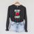 Read Your Heart Out Book Reading For Women & Men Raglan Sleeve Sweatshirt Dark Grey Heather