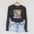 Read S'More Books Camping Reading Bookworm Book Lover Grunge Raglan Sleeve Sweatshirt Dark Grey Heather