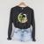 Reading Astronaut & Alien Reading Bookworm Reader Raglan Sleeve Sweatshirt Dark Grey Heather