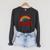 Reading Book Rainbow Literacy Learning Premium Tri-Blend Raglan Sleeve Sweatshirt Dark Grey Heather