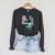 Reading Books For Girl Kids Bookworm Story Reader Raglan Sleeve Sweatshirt Dark Grey Heather
