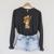 Reading Octopus Tea Coffee And Books Raglan Sleeve Sweatshirt Dark Grey Heather