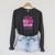 Reading Reader Crazy Book Lady English Teacher Raglan Sleeve Sweatshirt Dark Grey Heather