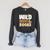 Reading Teacher Book Reader Student Leopard Wild About Books For Men Women Raglan Sleeve Sweatshirt Dark Grey Heather